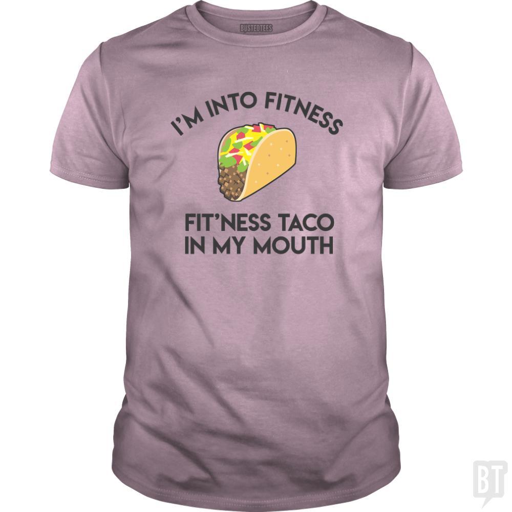 SunFrog-Busted SuperPizzaAwesome2000 Classic Guys / Unisex Tee / Light Pink / S Fitness Taco