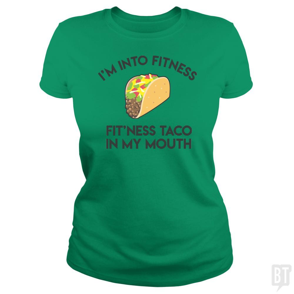 SunFrog-Busted SuperPizzaAwesome2000 Classic Ladies Tee / Irish Green / S Fitness Taco