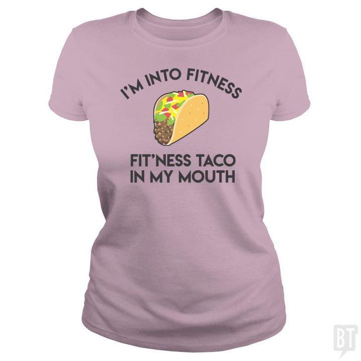 SunFrog-Busted SuperPizzaAwesome2000 Classic Ladies Tee / Light Pink / S Fitness Taco