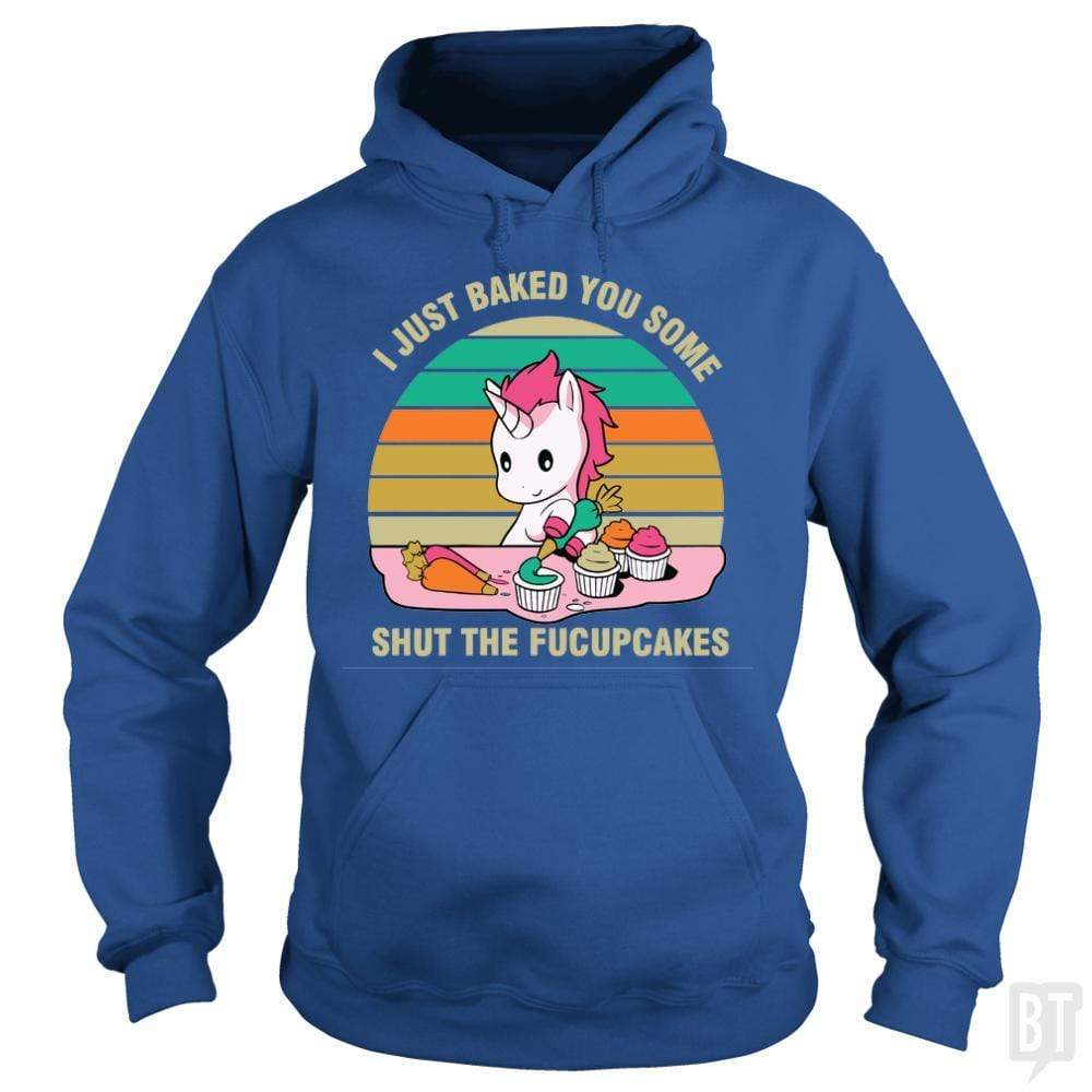 SunFrog-Busted Tripleonecreations Hoodie / Royal Blue / S Baking Unicorn