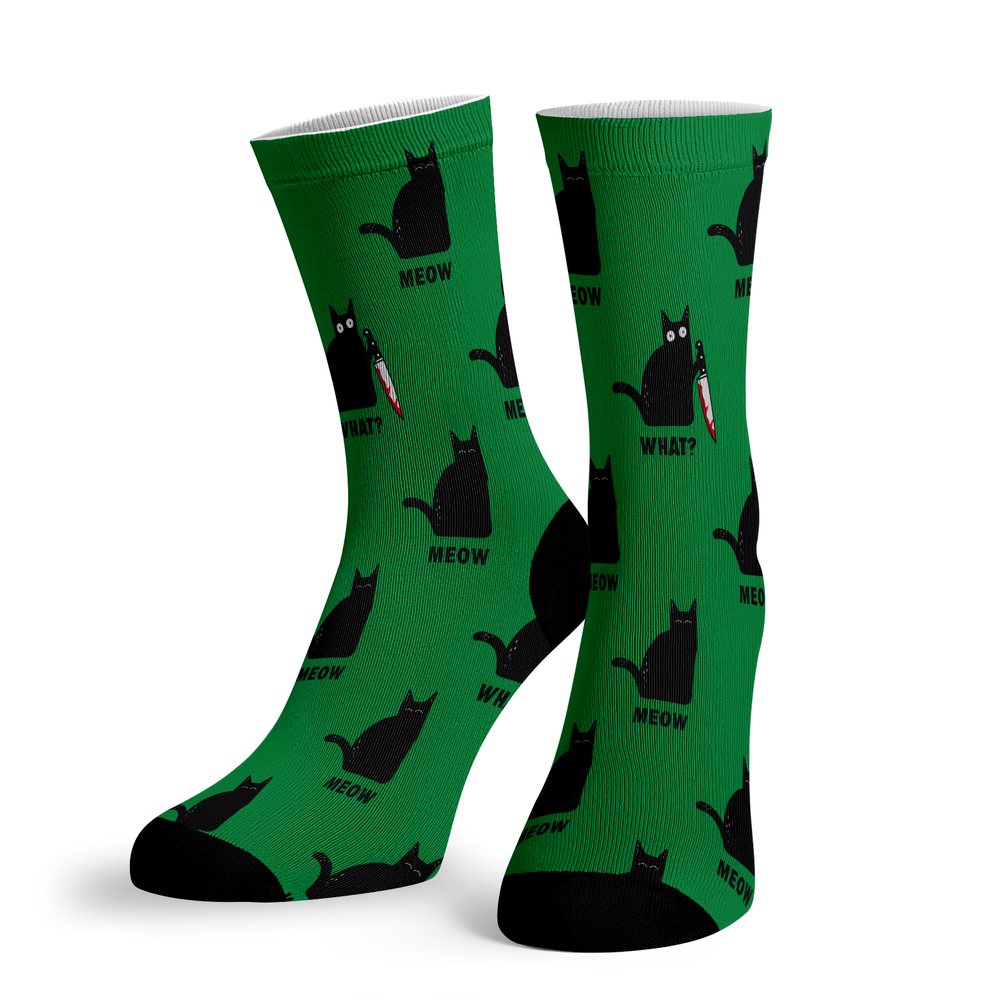 What Cat Pattern Socks - BustedTees.com