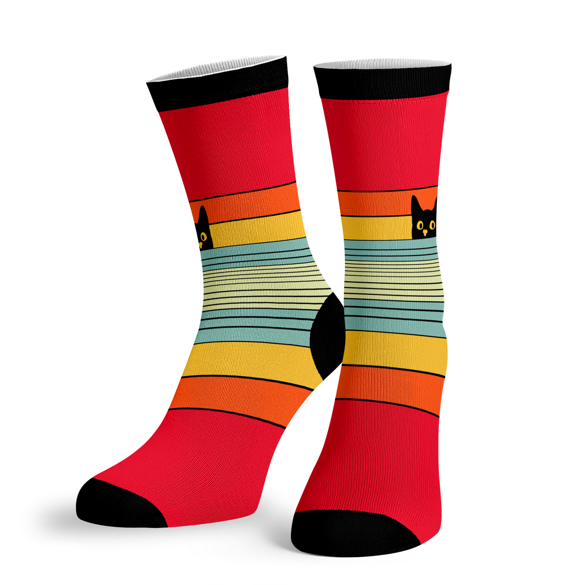 Cat Peak Socks - BustedTees.com