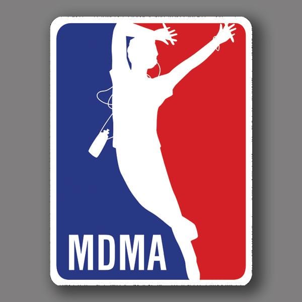 MDMA Vinyl Sticker - BustedTees.com