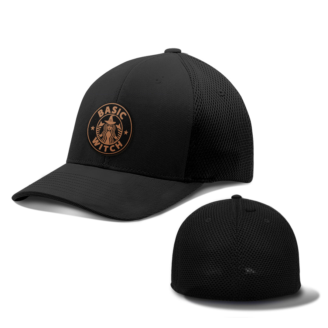 Basic Witch Leather Patch Hats - BustedTees.com