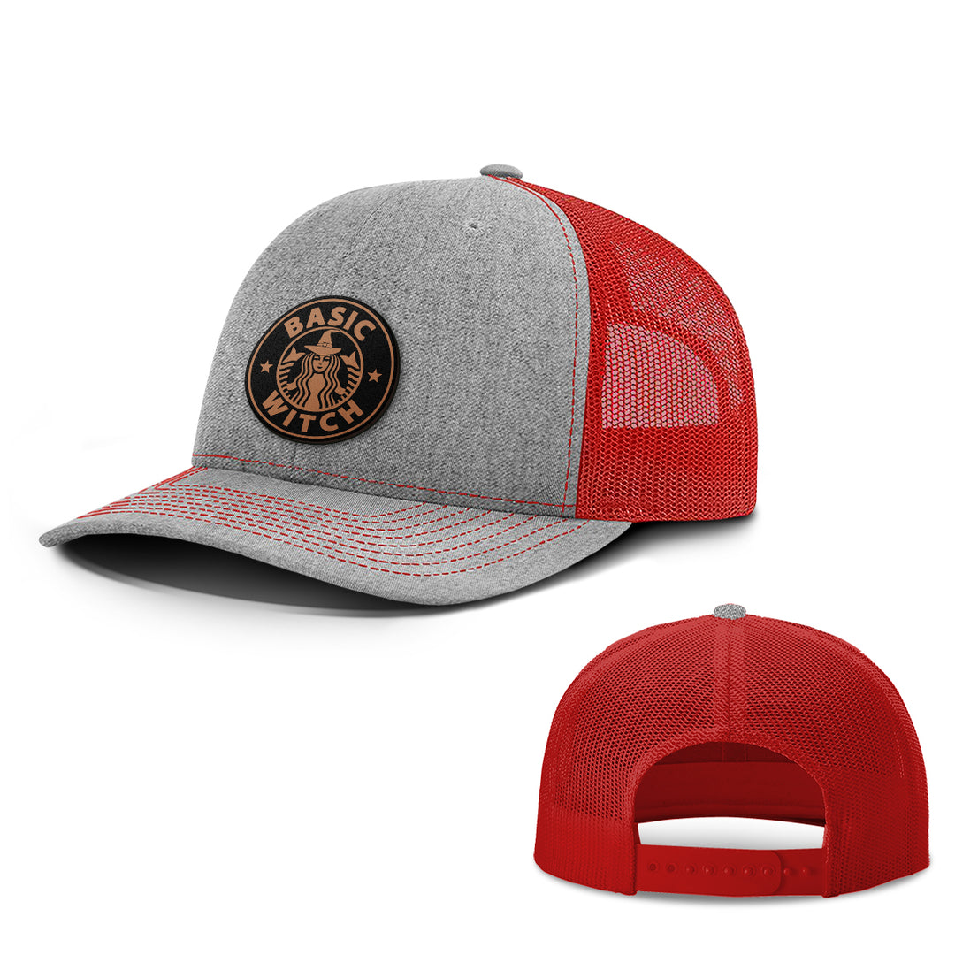 Basic Witch Leather Patch Hats - BustedTees.com