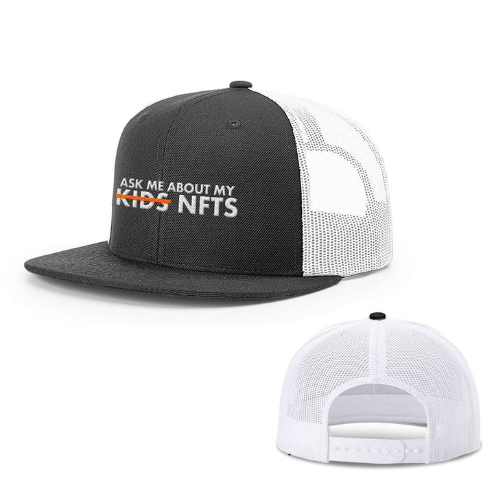 Ask Me About My NFTs Hats - BustedTees.com