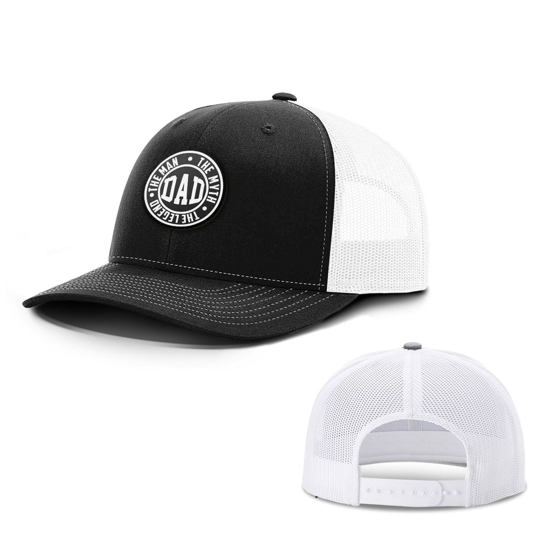 Daddy The Man The Myth Patch Hats - BustedTees.com