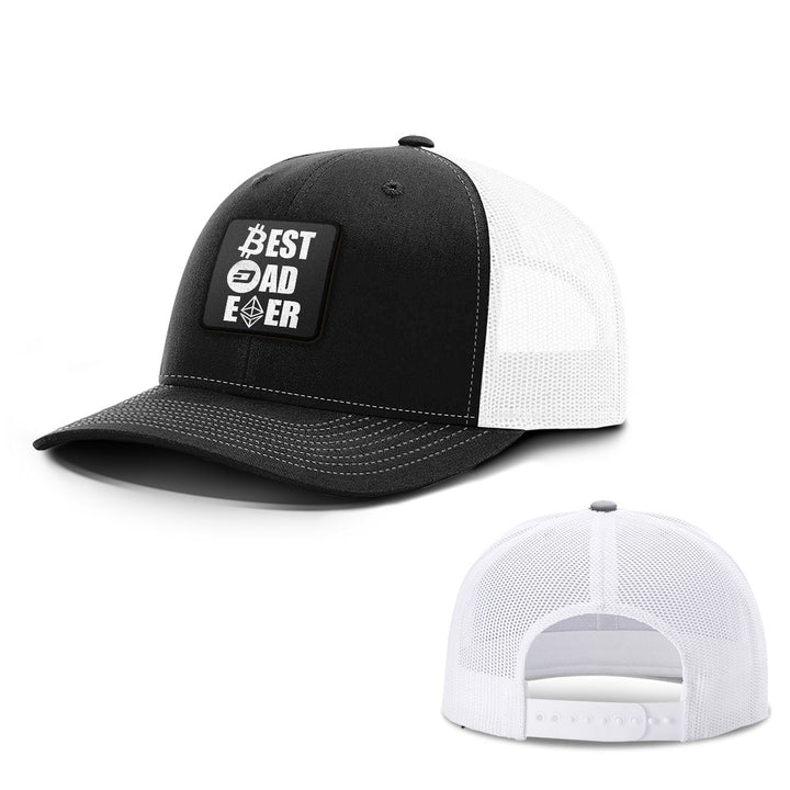 Best Dad Ever Crypto Patch Hats - BustedTees.com