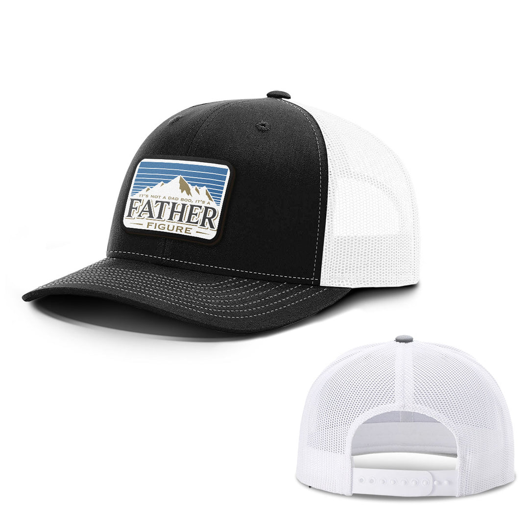 Dad Bod Father Figure Patch Hats - BustedTees.com
