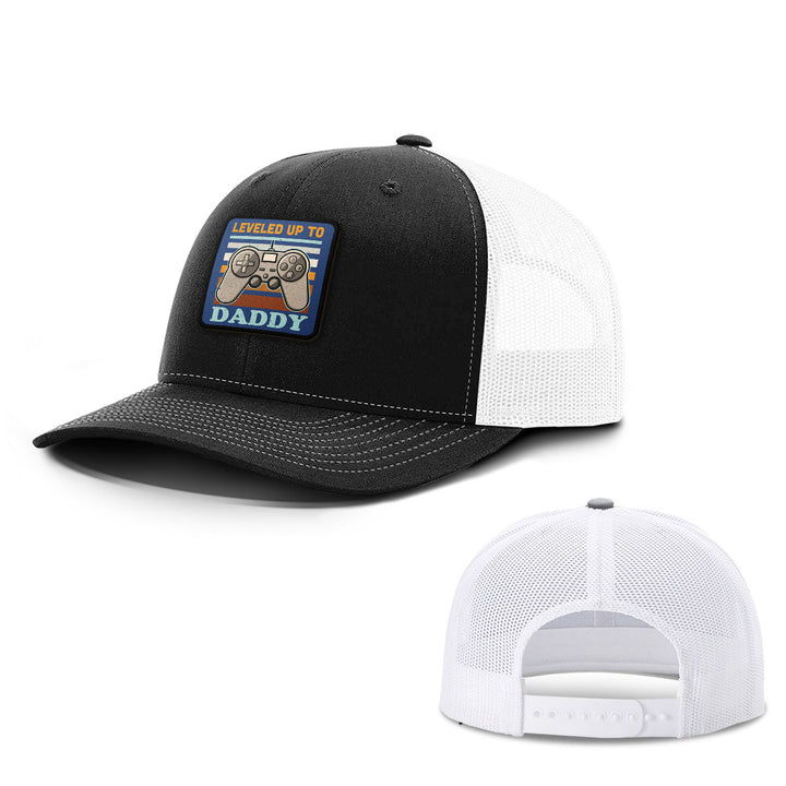 Leveled Up to Daddy Patch Hats - BustedTees.com