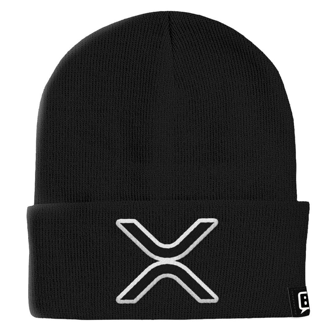 XRP Logo Beanies - BustedTees.com