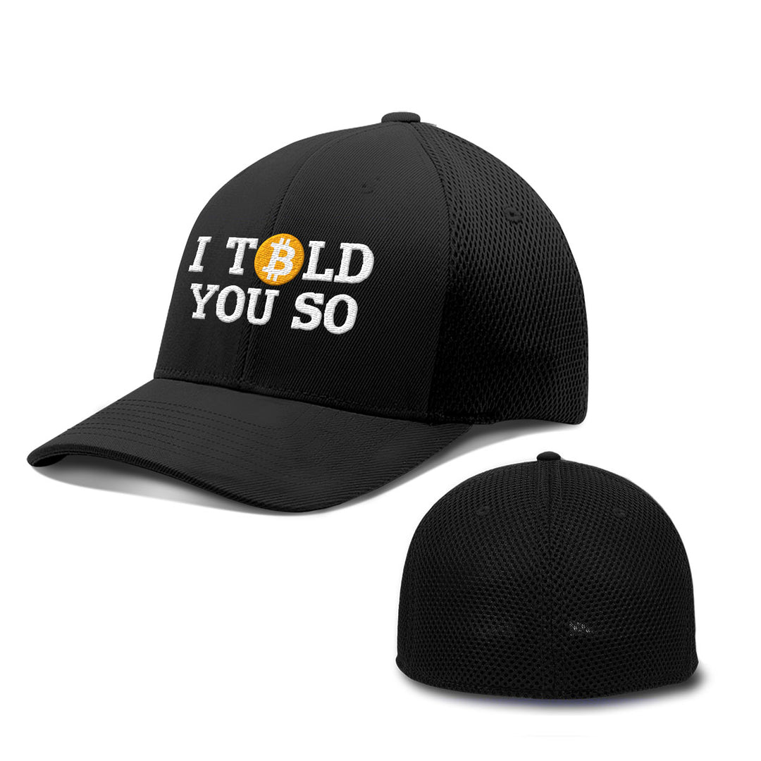Bitcoin I Told You So Hats - BustedTees.com