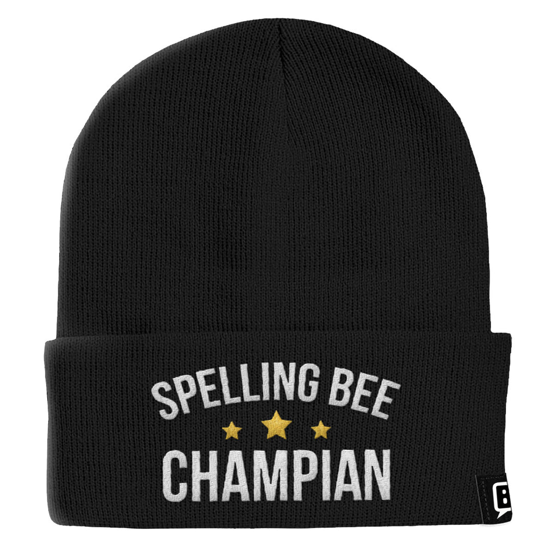 Spelling Bee Champion Beanies - BustedTees.com