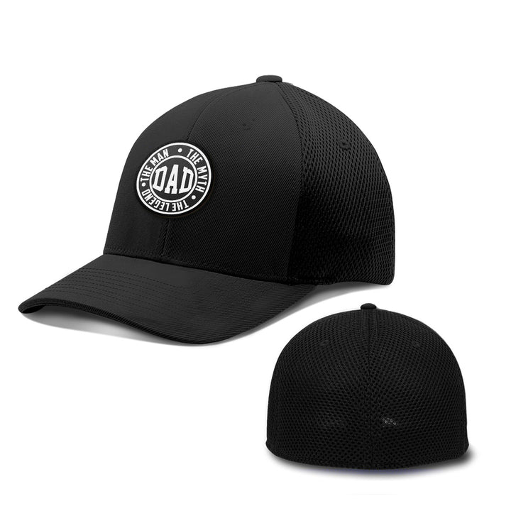 Daddy The Man The Myth Patch Hats - BustedTees.com