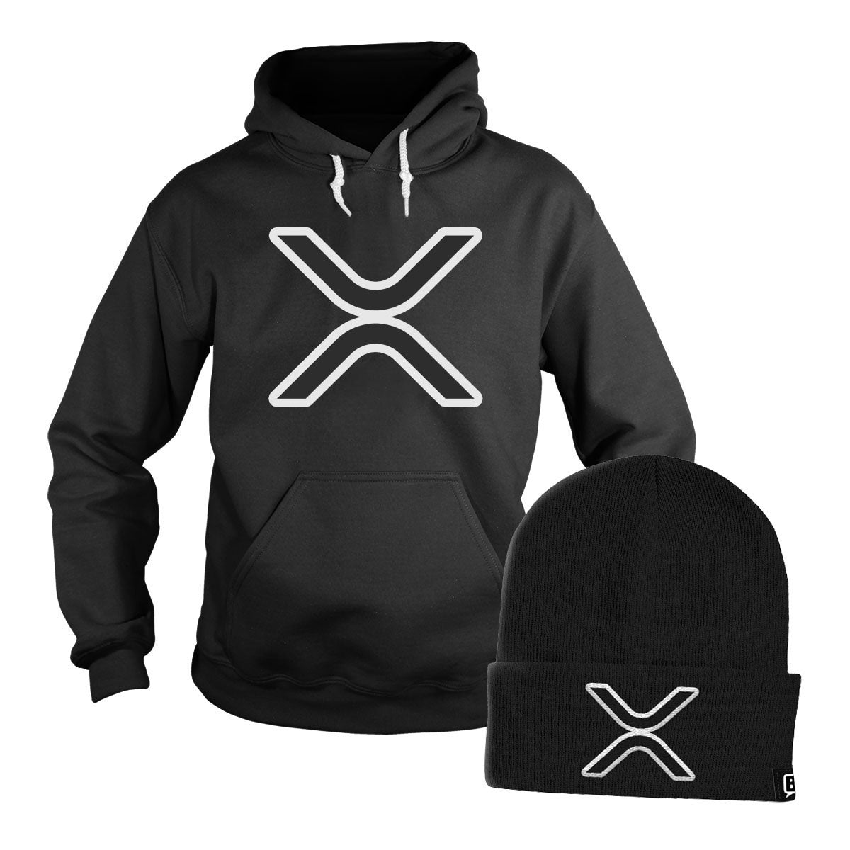 XRP Logo Hoodie + Free Beanie