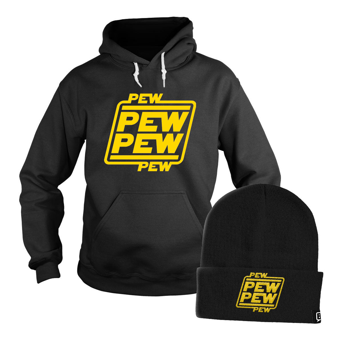 Pew Pew Hoodie + Free Beanie