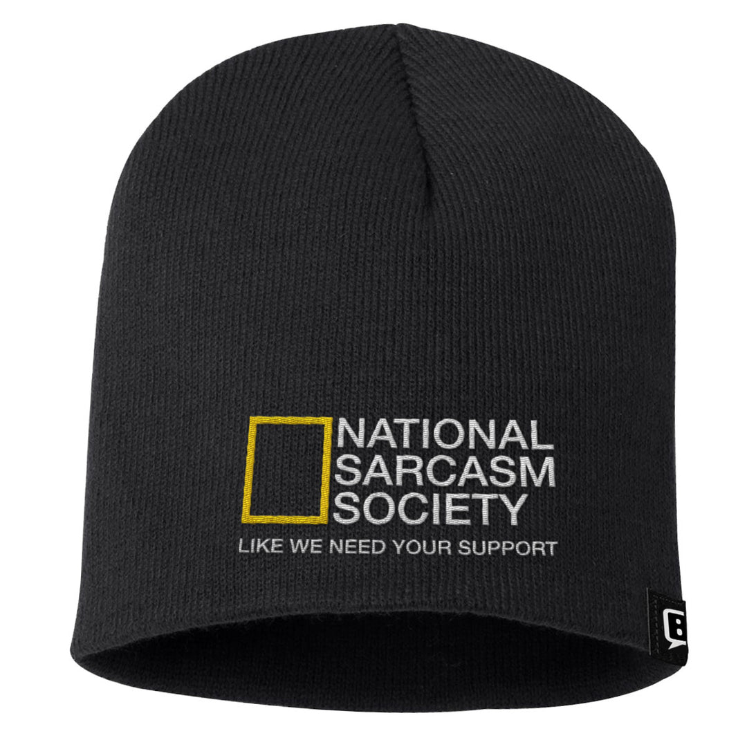 National Sarcasm Society Beanies - BustedTees.com