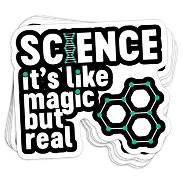 Science Magic Vinyl Sticker - BustedTees.com
