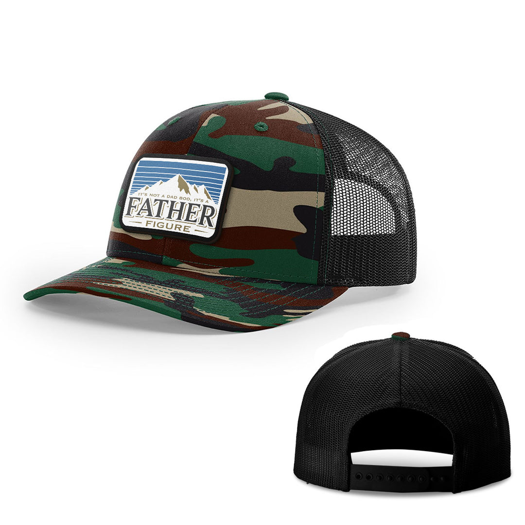 Dad Bod Father Figure Patch Hats - BustedTees.com