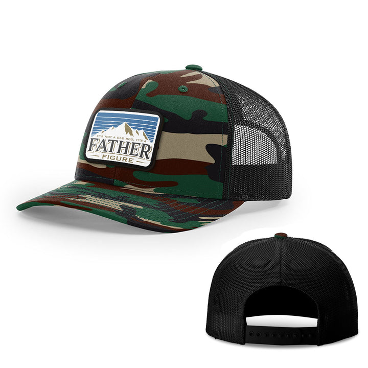 Dad Bod Father Figure Patch Hats - BustedTees.com