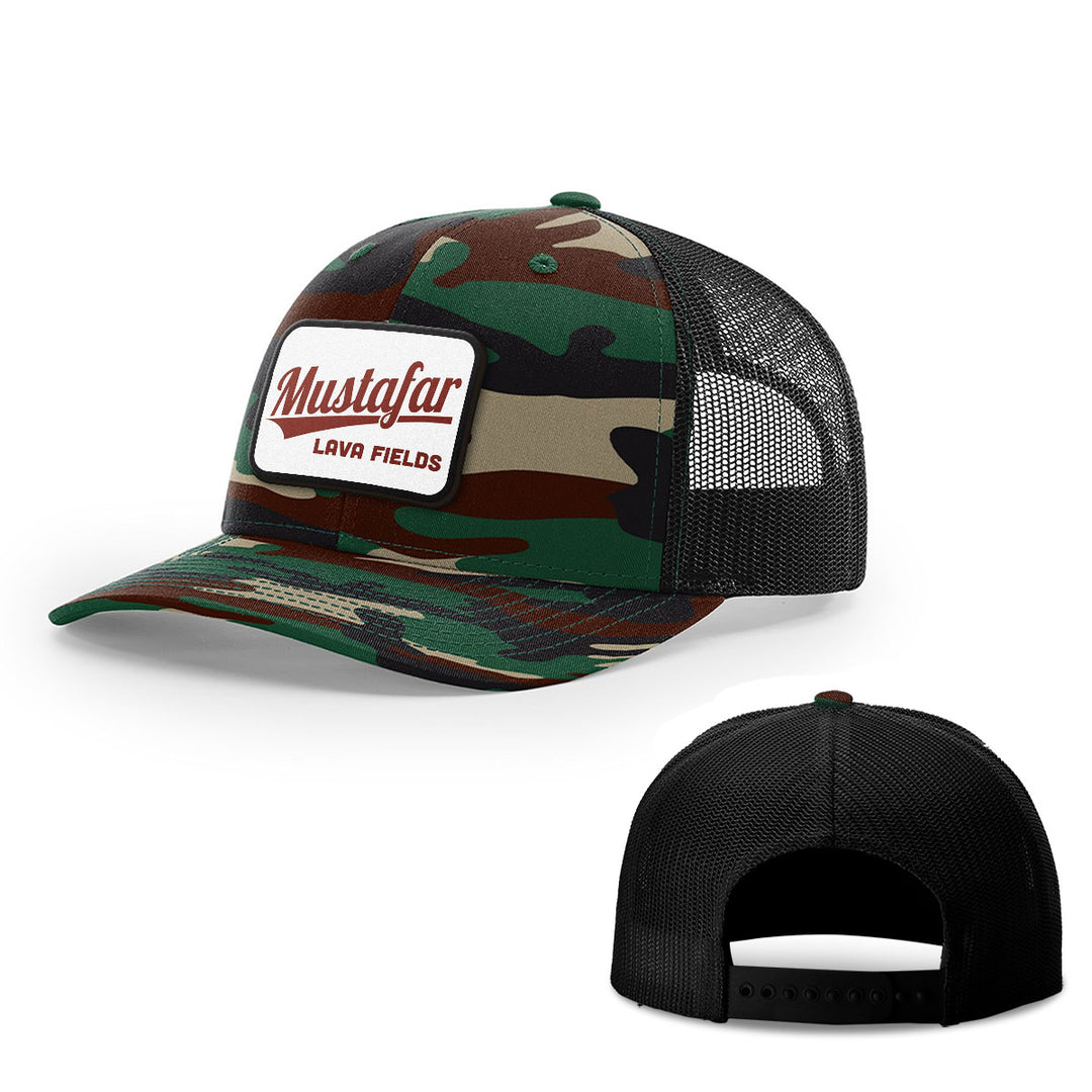 Mustafar Lava Fields Patch Hats - BustedTees.com