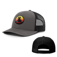 Load image into Gallery viewer, Retro Murderous Cat Patch Hats - BustedTees.com
