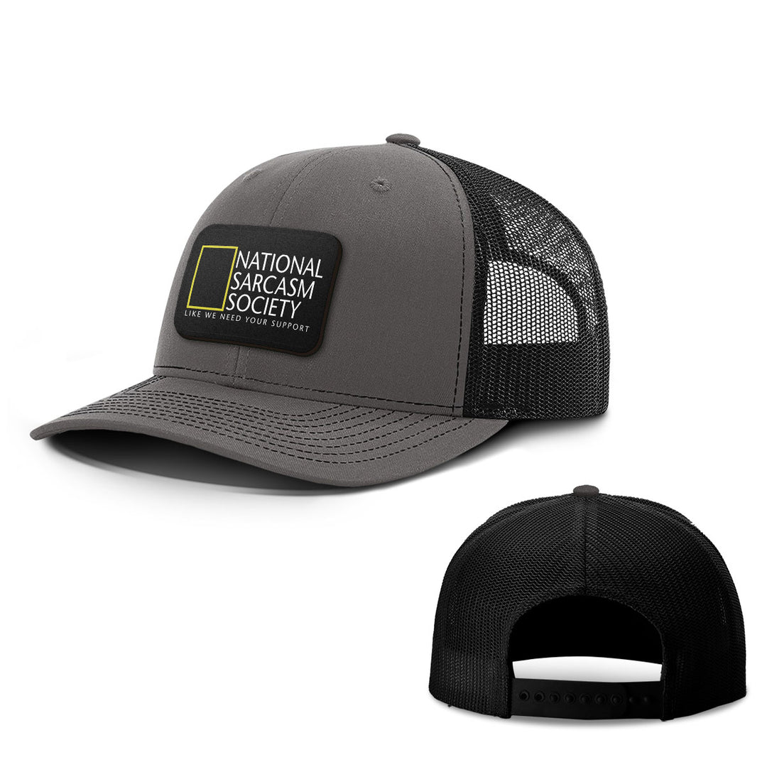 National Sarcasm Society Patch Hats - BustedTees.com