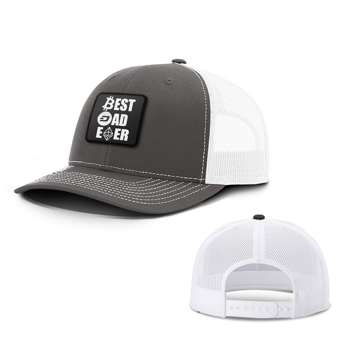 Best Dad Ever Crypto Patch Hats - BustedTees.com