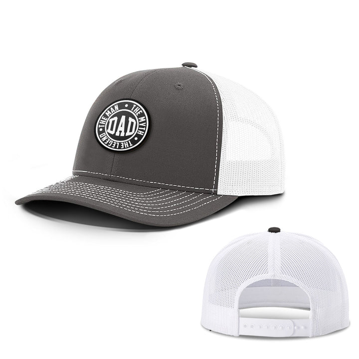 Daddy The Man The Myth Patch Hats - BustedTees.com