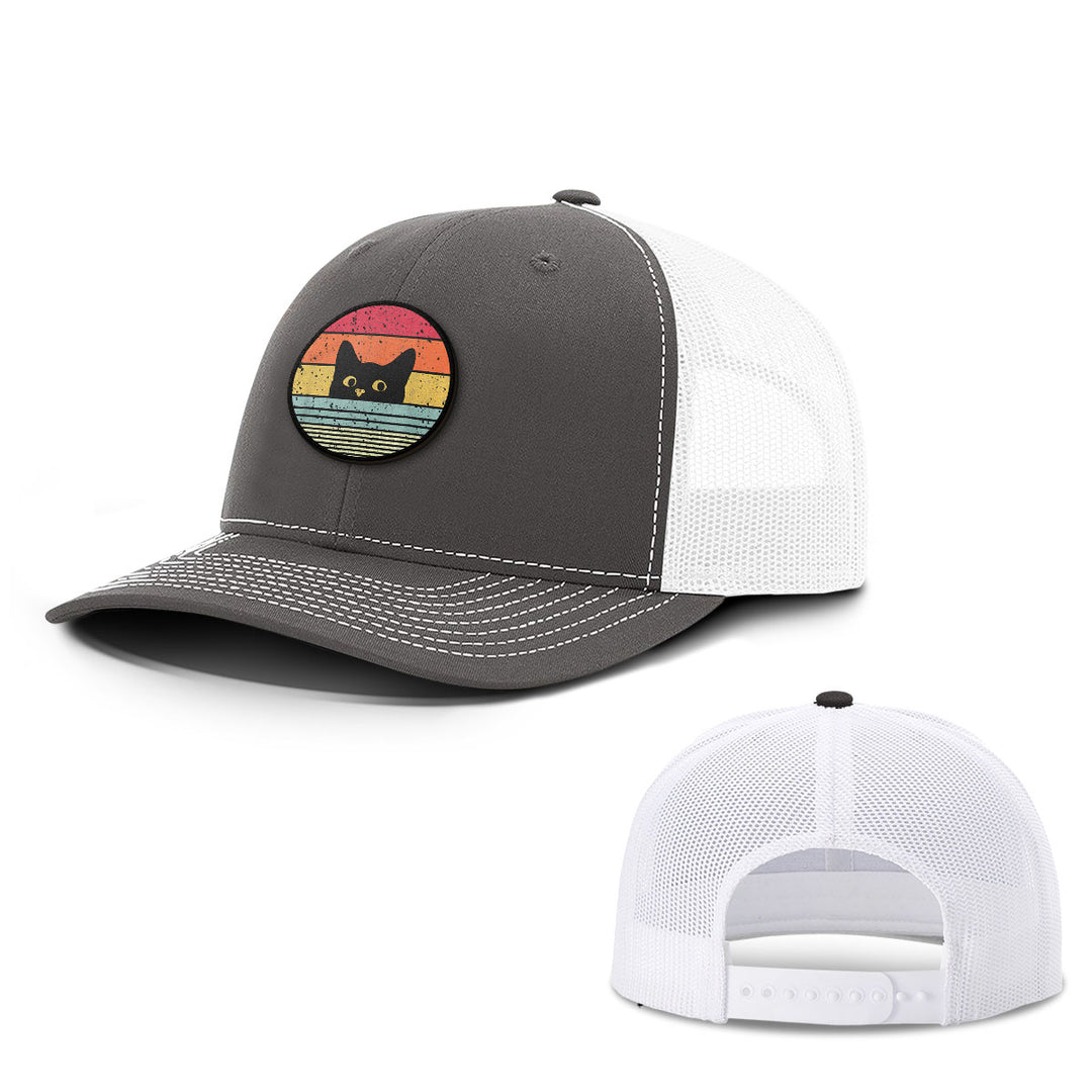 Retro Cat Patch Hats - BustedTees.com