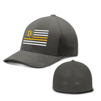 Load image into Gallery viewer, Bitcoin Flag Hats - BustedTees.com

