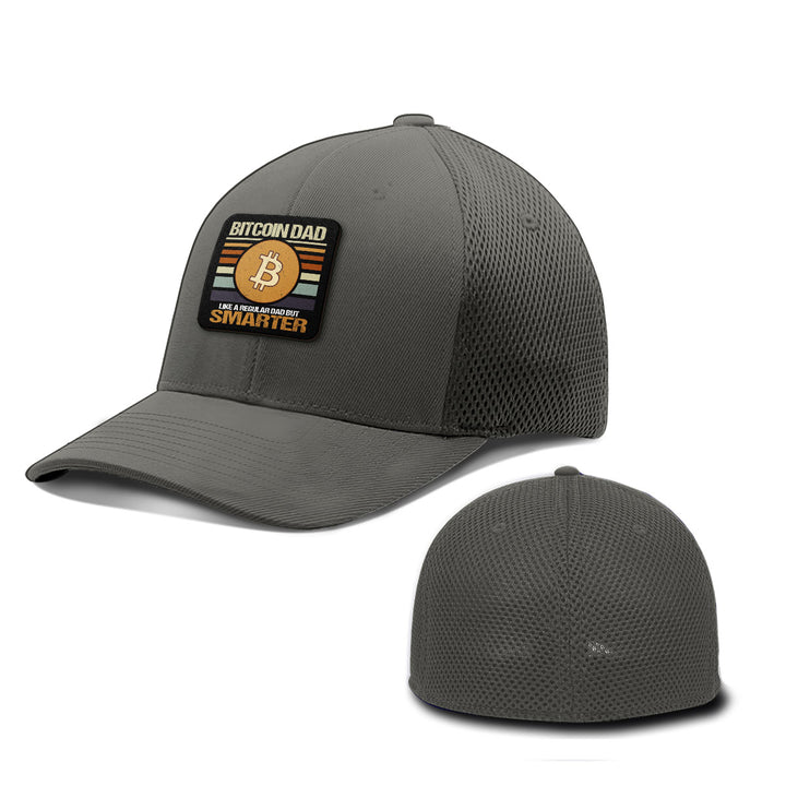 Bitcoin Dad Smarter Patch Hats - BustedTees.com