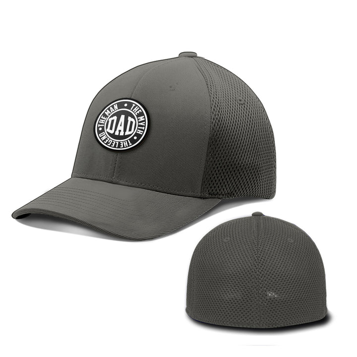 Daddy The Man The Myth Patch Hats - BustedTees.com