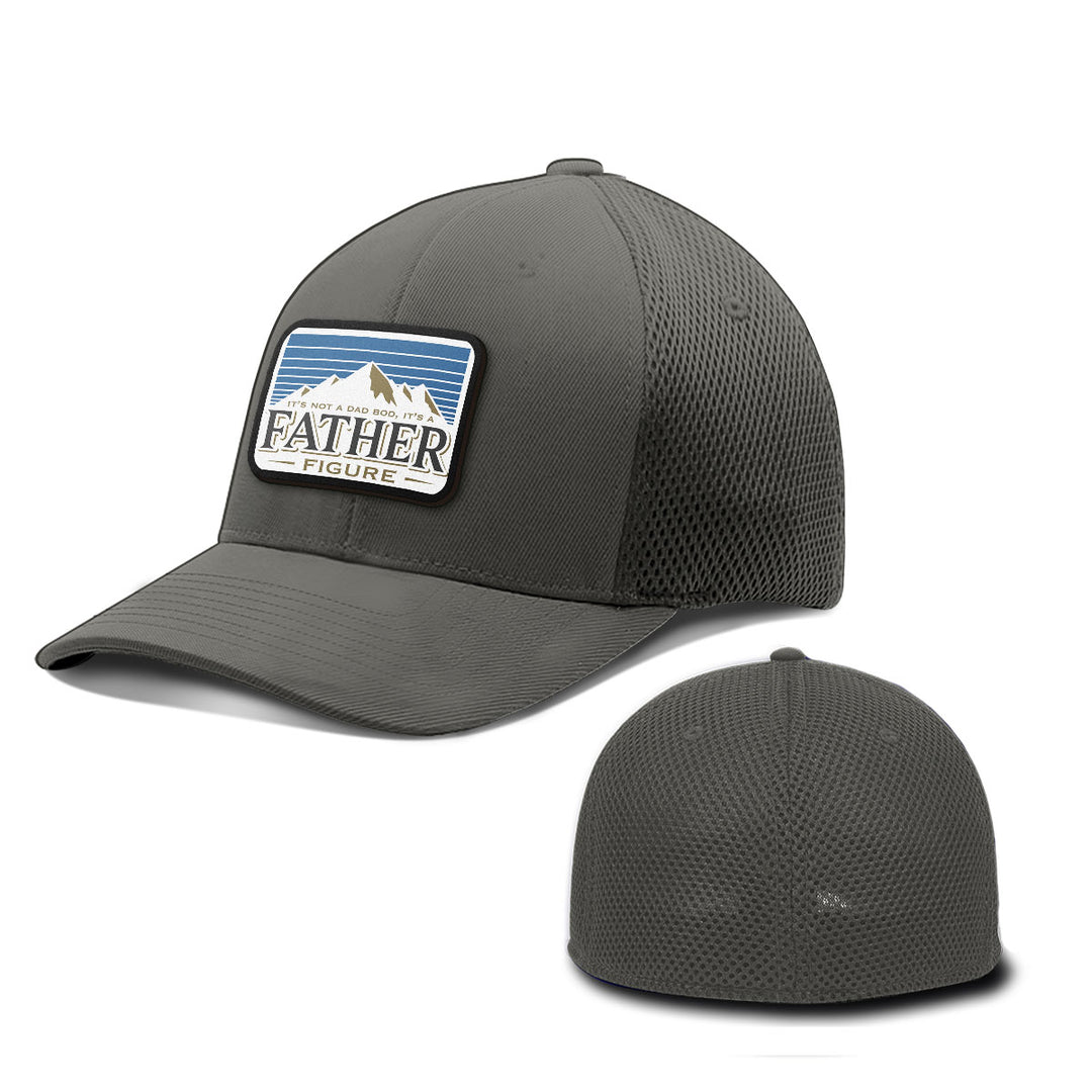 Dad Bod Father Figure Patch Hats - BustedTees.com