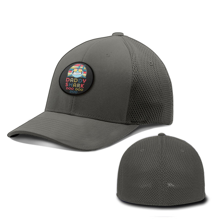 Daddy Sharks Patch Hats - BustedTees.com