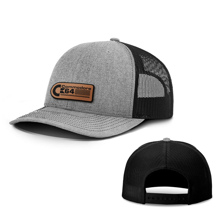 Commodore 64 Leather Patch Hats - BustedTees.com