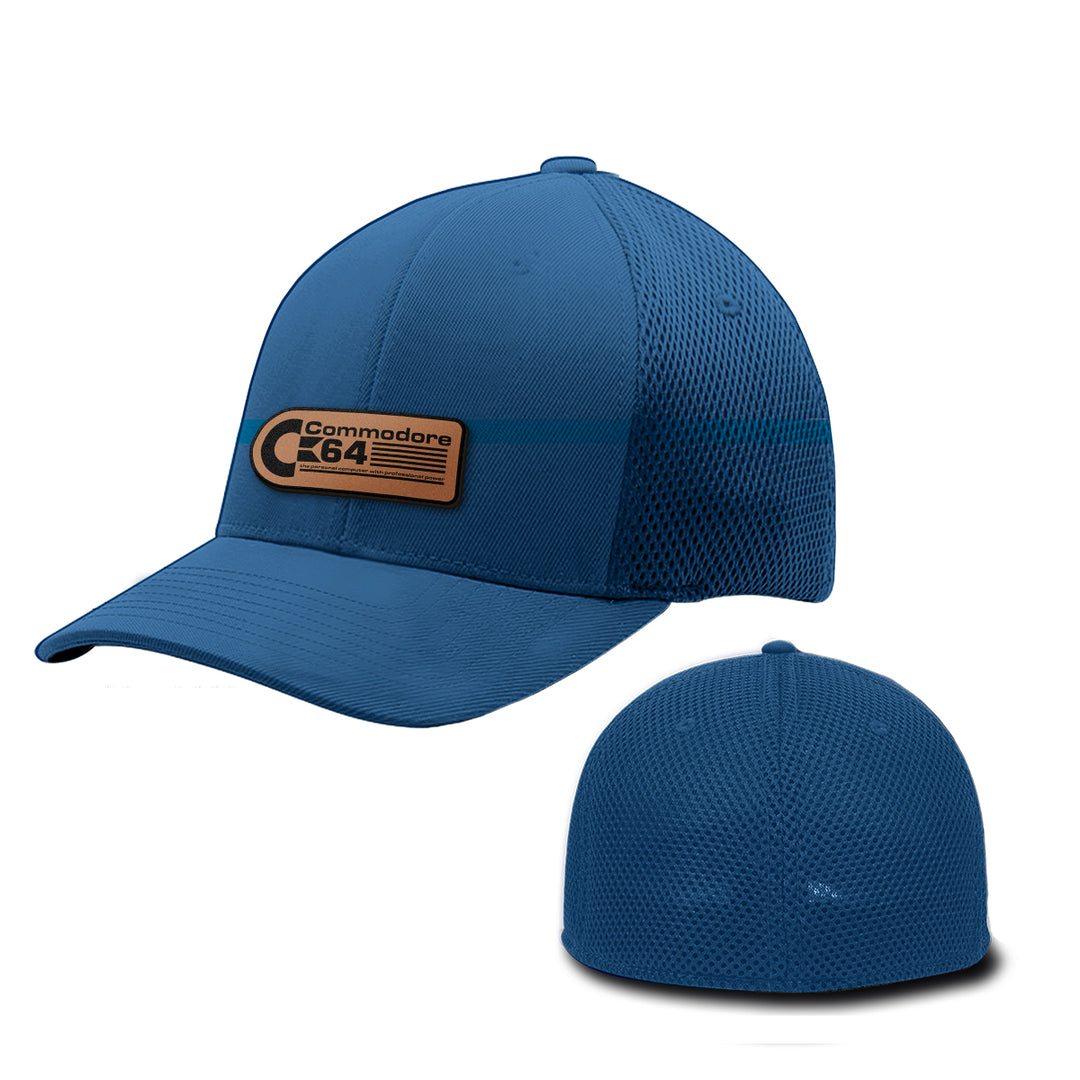Commodore 64 Leather Patch Hats - BustedTees.com