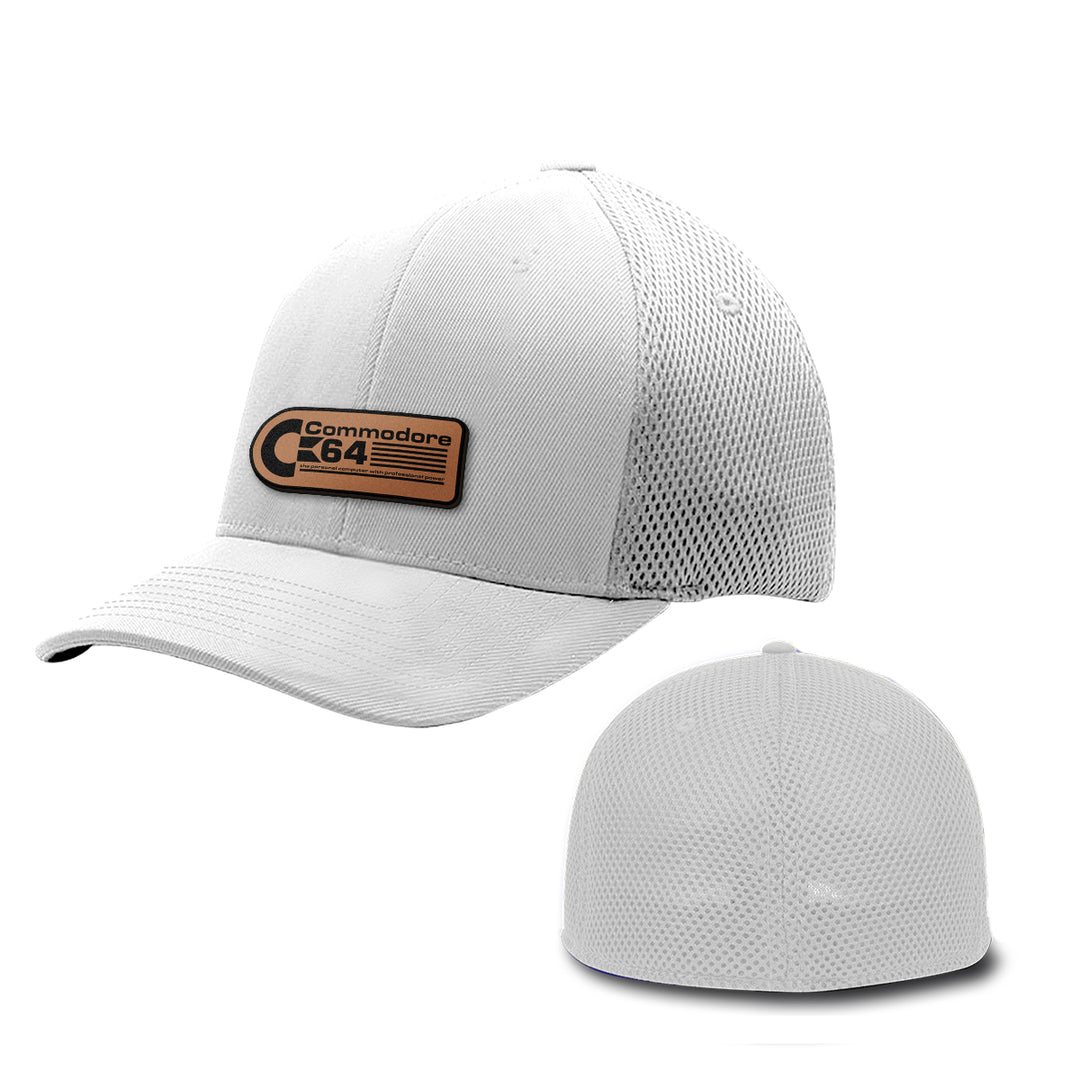 Commodore 64 Leather Patch Hats - BustedTees.com