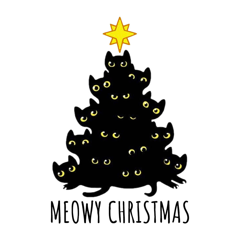 Meowy Christmas Kids Shirt - BustedTees.com