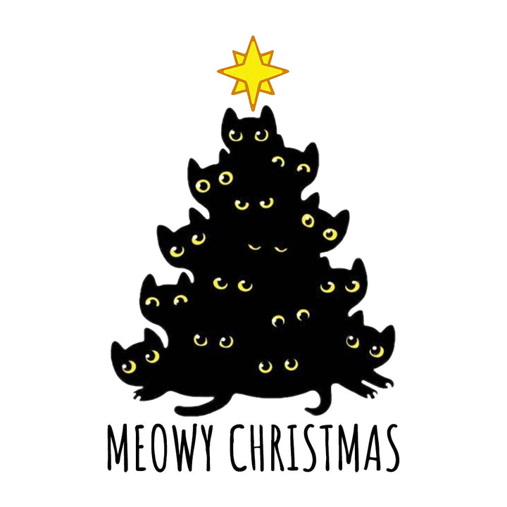 Meowy Christmas Kids Shirt - BustedTees.com