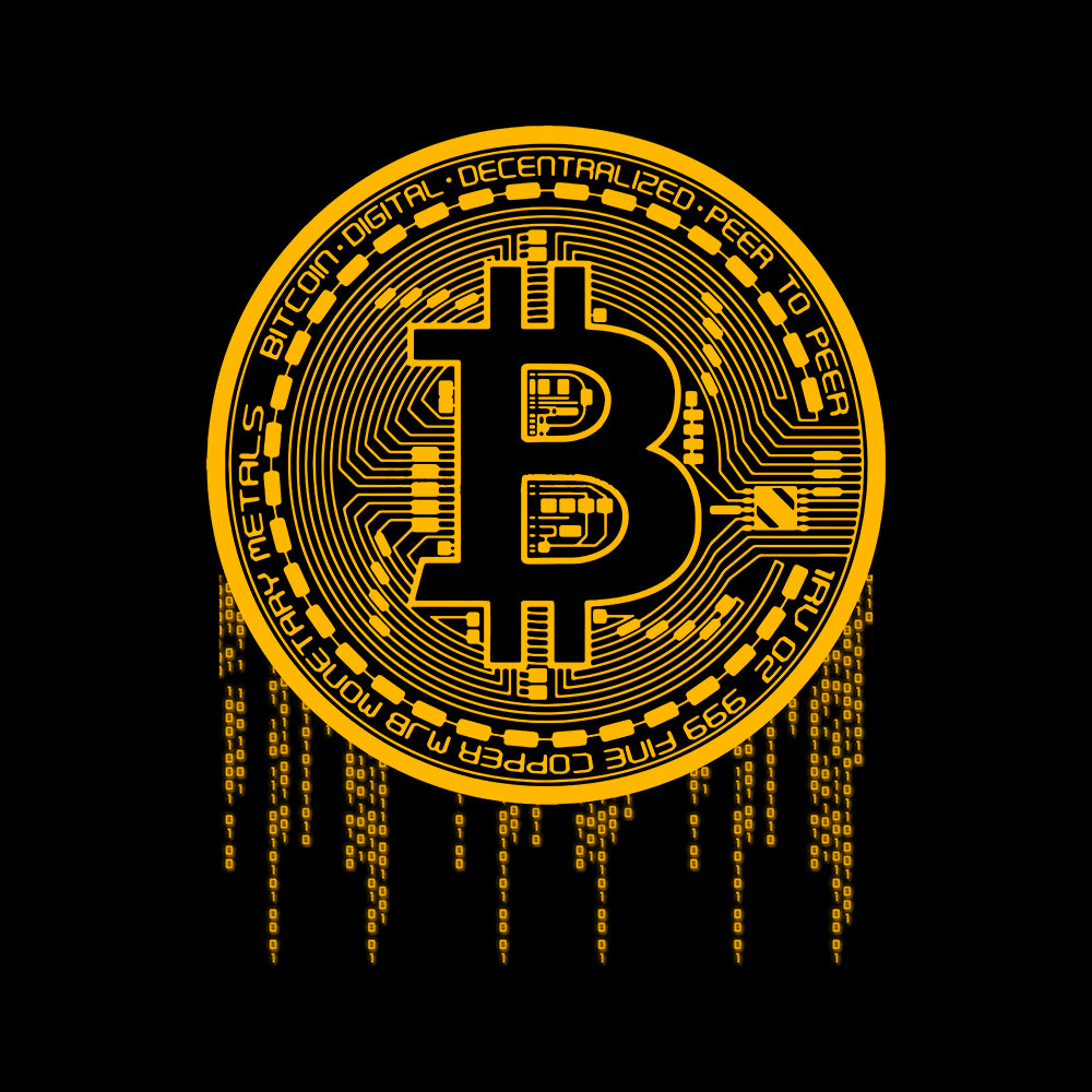 Bitcoin Matrix Style Bitcoin Matrix Hoodie – BustedTees.com