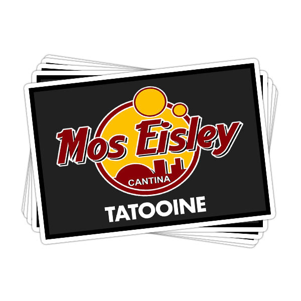 Tatooine Mos Eisley Vinyl Sticker - BustedTees.com