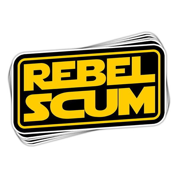 Rebel Scum Logo Vinyl Sticker - BustedTees.com