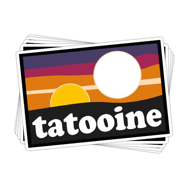 Tatooine Vinyl Sticker - BustedTees.com