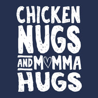Load image into Gallery viewer, Chicken Nugs and Momma Hugs Kids Shirts - BustedTees.com
