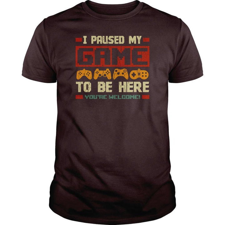 I Paused my Game - BustedTees.com