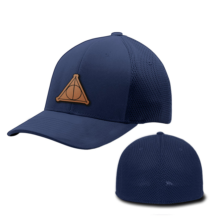 Deathly Hallows Leather Patch Hats - BustedTees.com