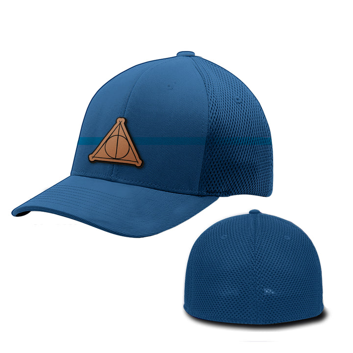 Deathly Hallows Leather Patch Hats - BustedTees.com
