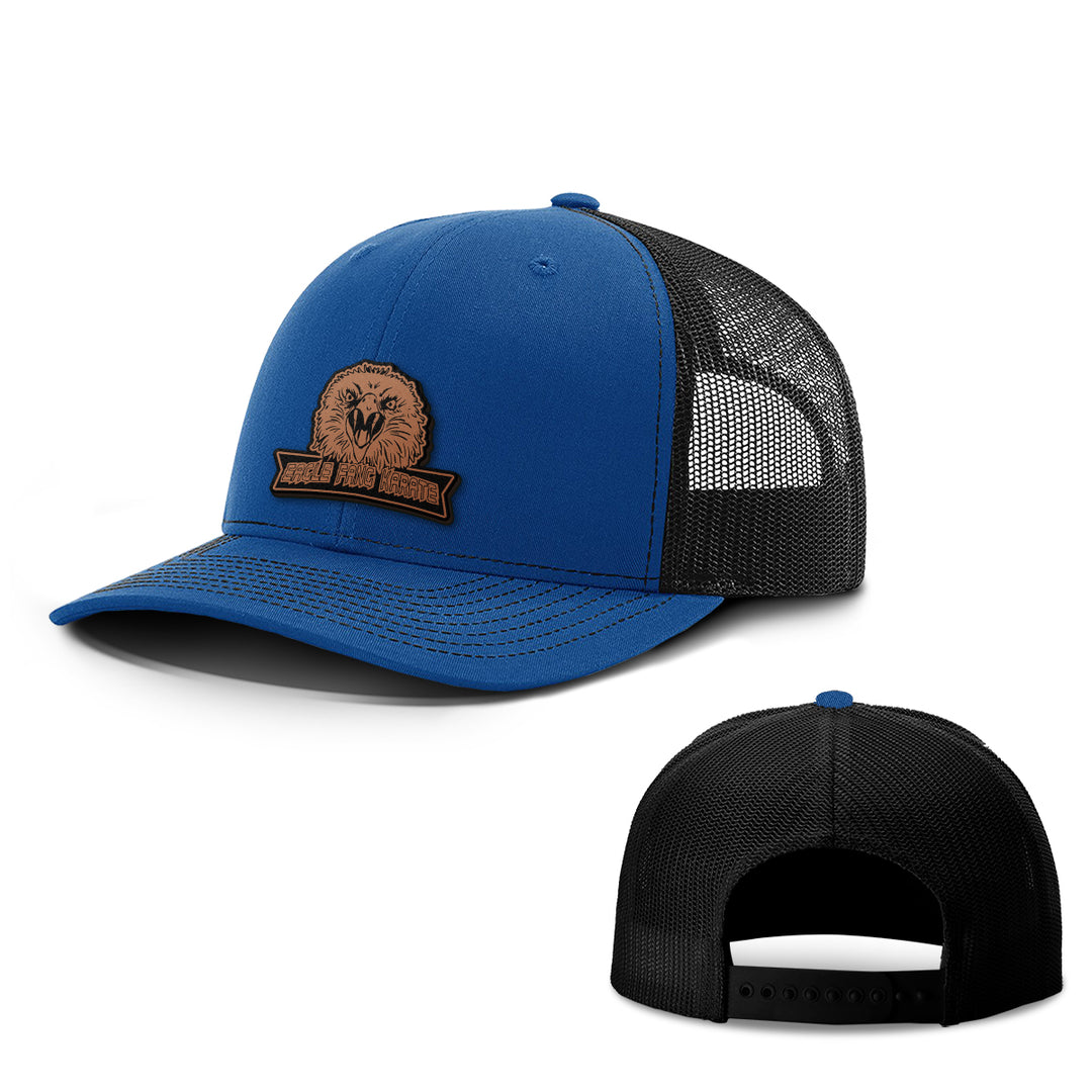 Eagle Fang Leather Patch Hats - BustedTees.com