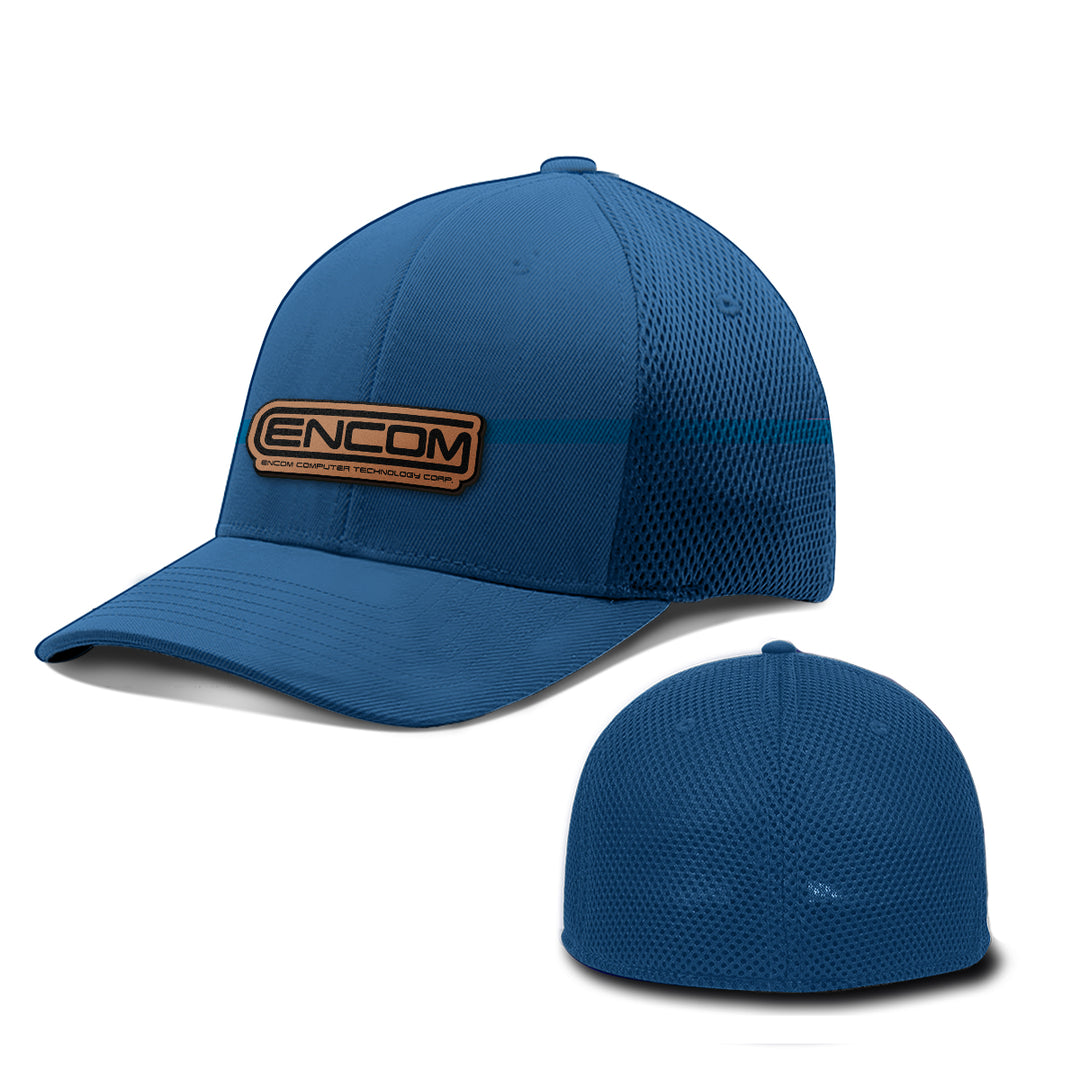 Encom Leather Patch Hats - BustedTees.com